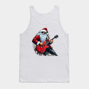 Guitar Santa Tank Top